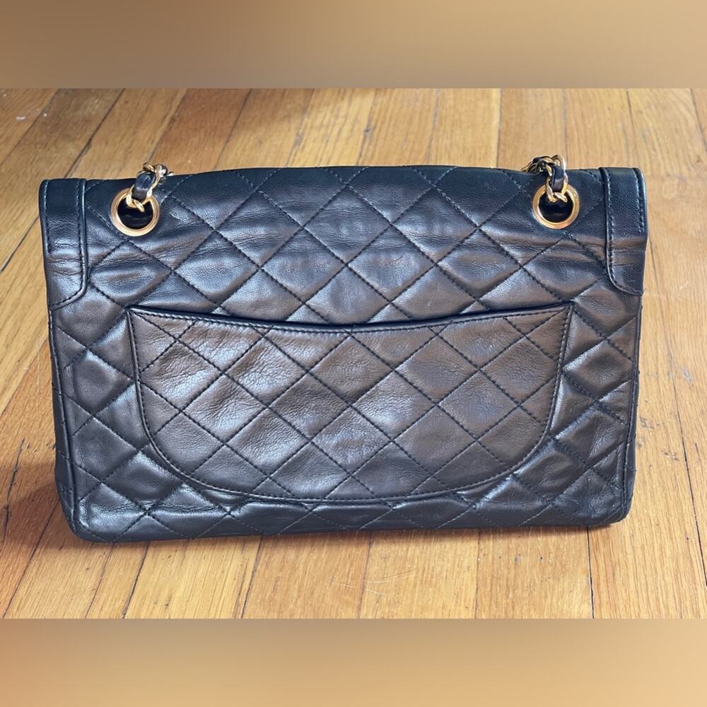 80s Vintage Chanel Lambskin Flap Bag - Picture 7 of 16